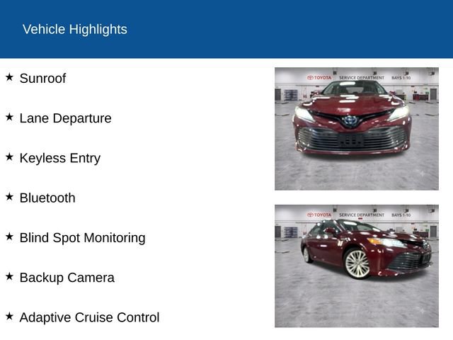 Used 2018 Toyota Camry XLE w/ Audio Package FWD image 2