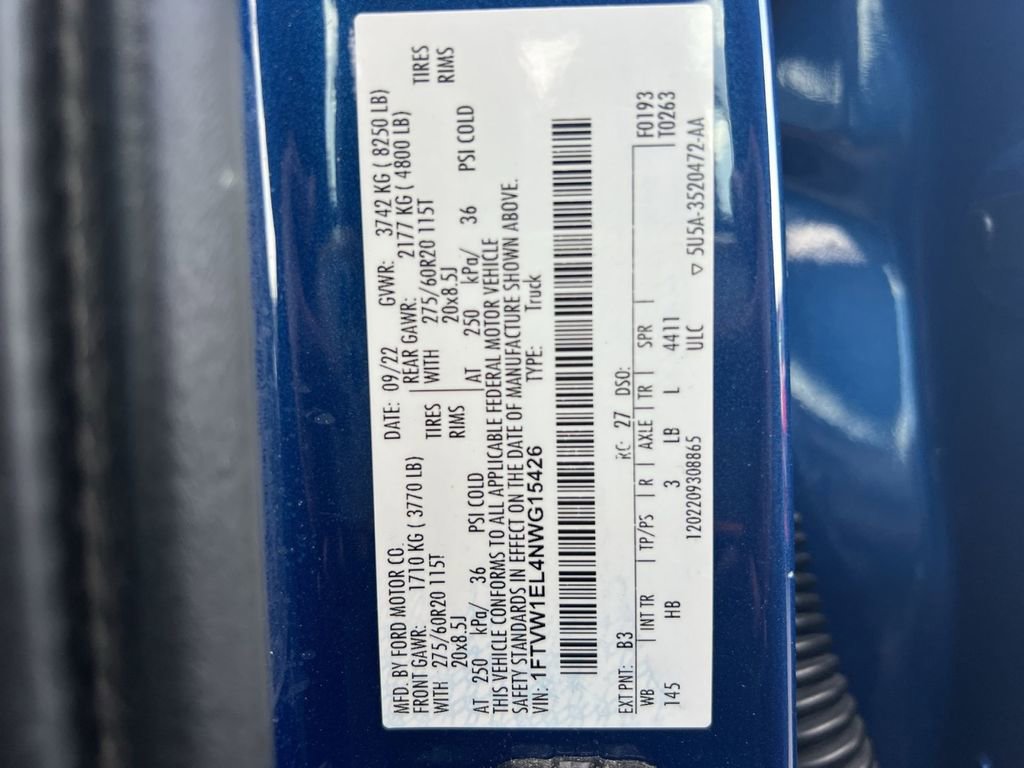 Used 2022 Ford F150 Lightning Lariat image 28