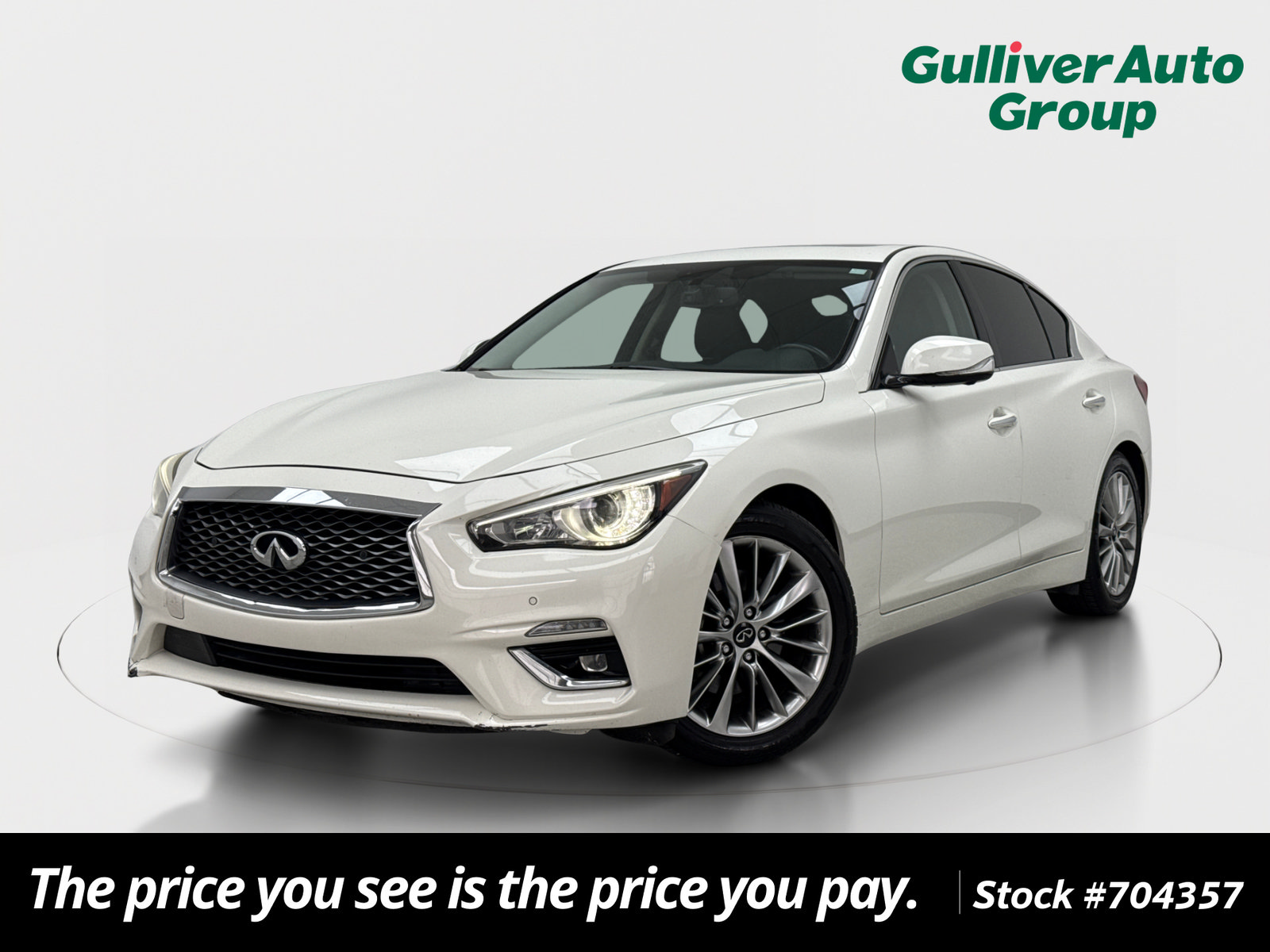 Used 2021 INFINITI Q50 Luxe RWD image 1