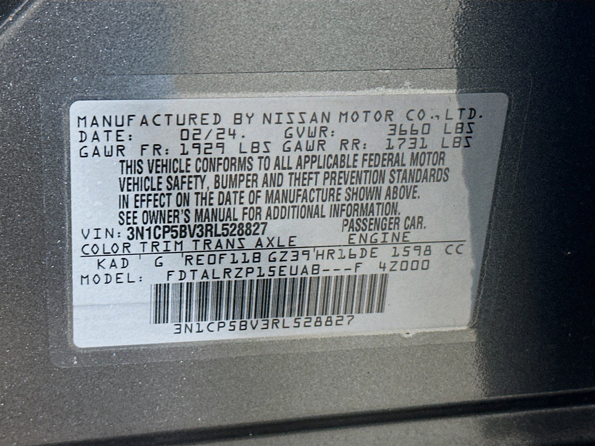 Used 2024 Nissan Kicks S image 12