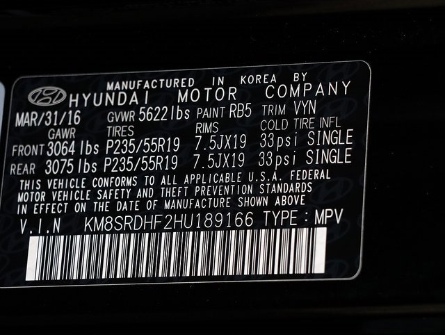 Used 2017 Hyundai Santa Fe SE Ultimate w/ Cargo Package image 40