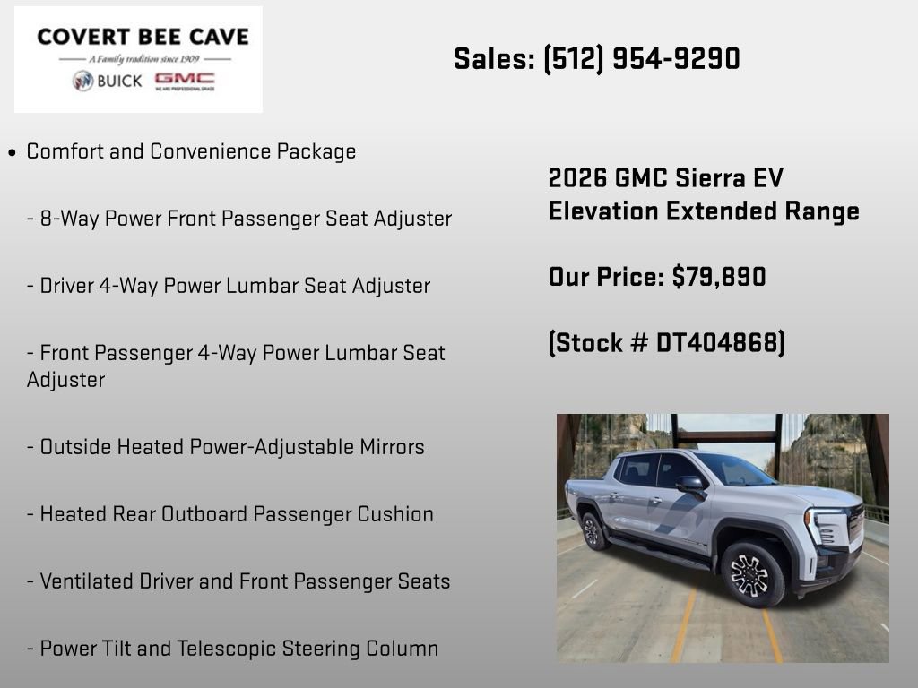 New 2026 GMC Sierra EV Elevation w/ Premium Package AWD/4WD image 24