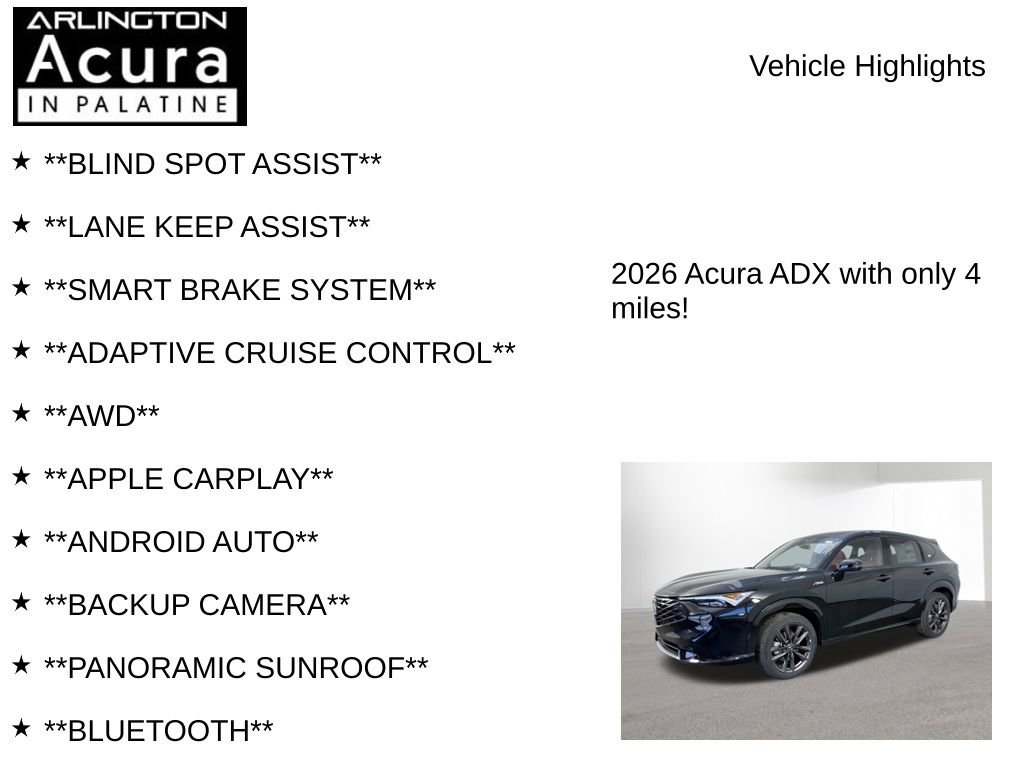 New 2026 Acura ADX A-Spec image 7