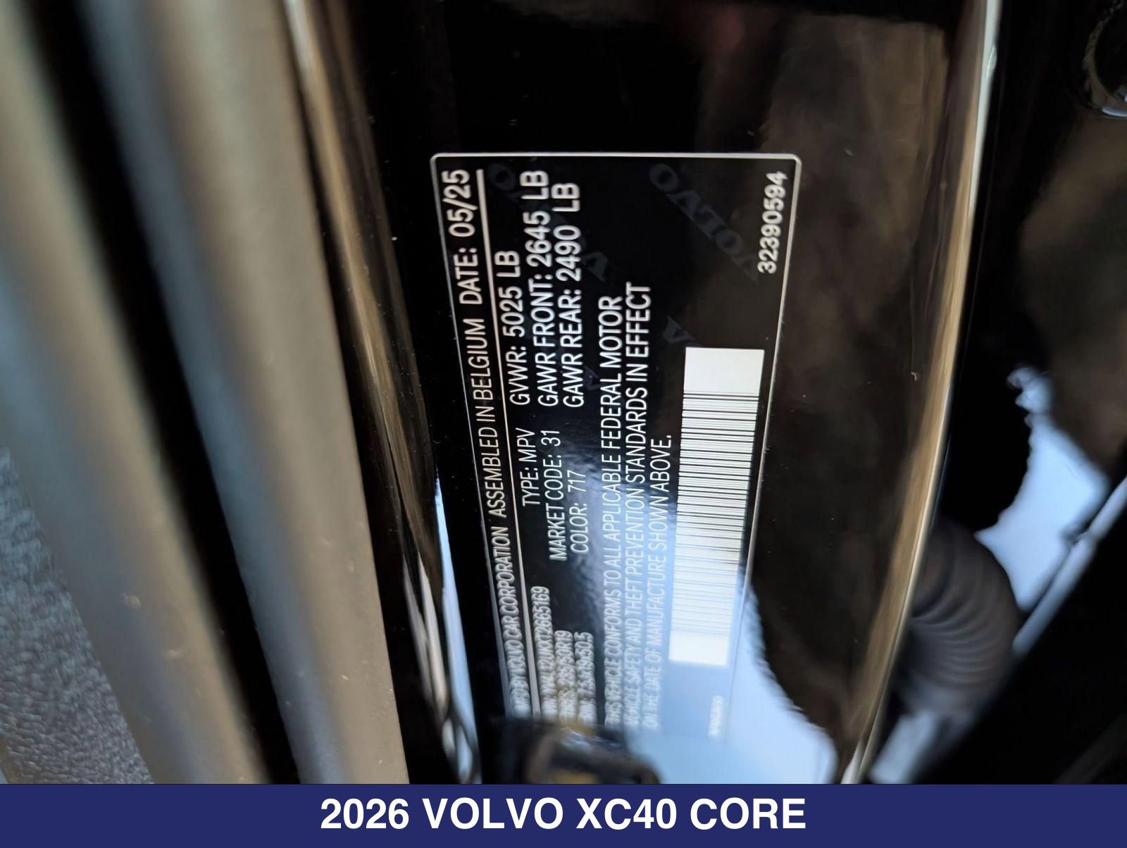 New 2026 Volvo XC40 B5 Core w/ Protection Package Premier AWD/4WD image 19