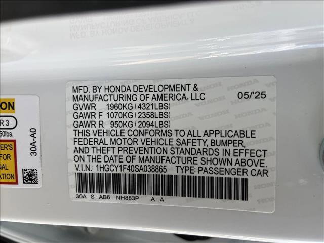 Used 2025 Honda Accord SE image 24
