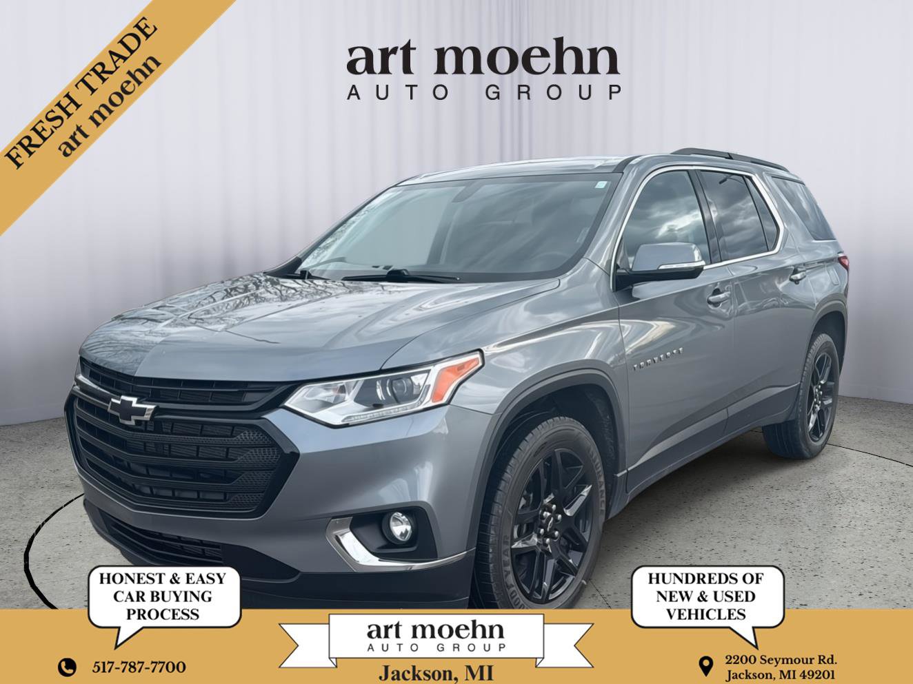 Used 2020 Chevrolet Traverse LT w/ LPO, Black Accent Package image 1