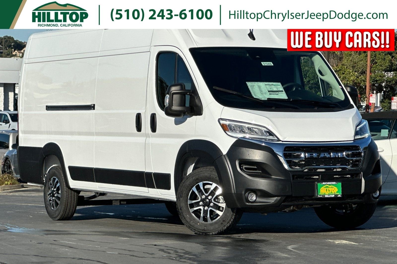New 2026 RAM ProMaster 3500 w/ Quick Order Package 22G SLT