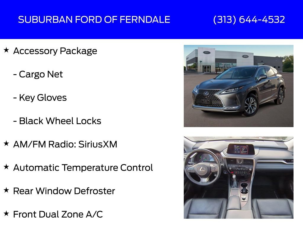 Used 2022 Lexus RX 450h AWD w/ Premium Package image 8