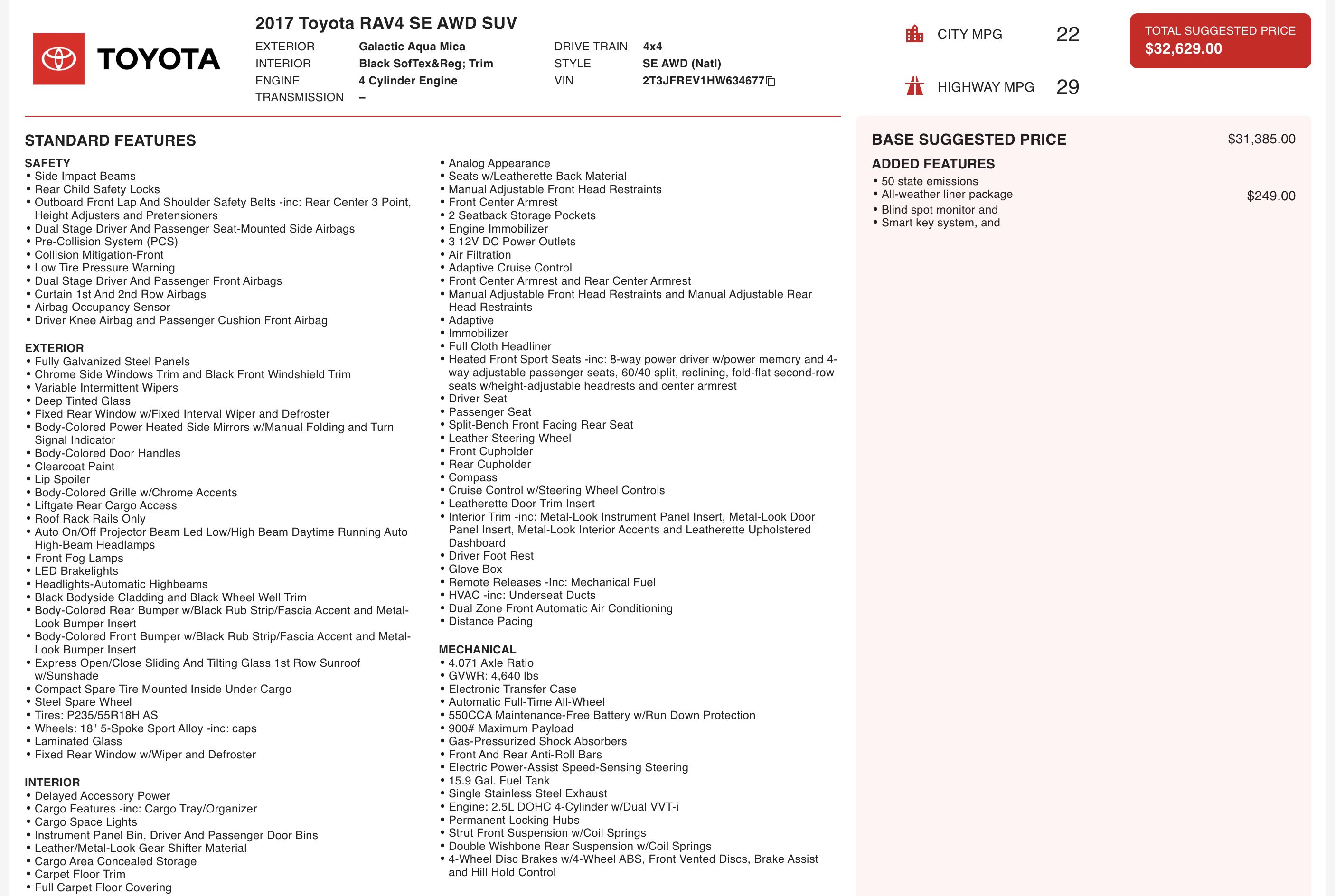 Used 2017 Toyota RAV4 SE image 5