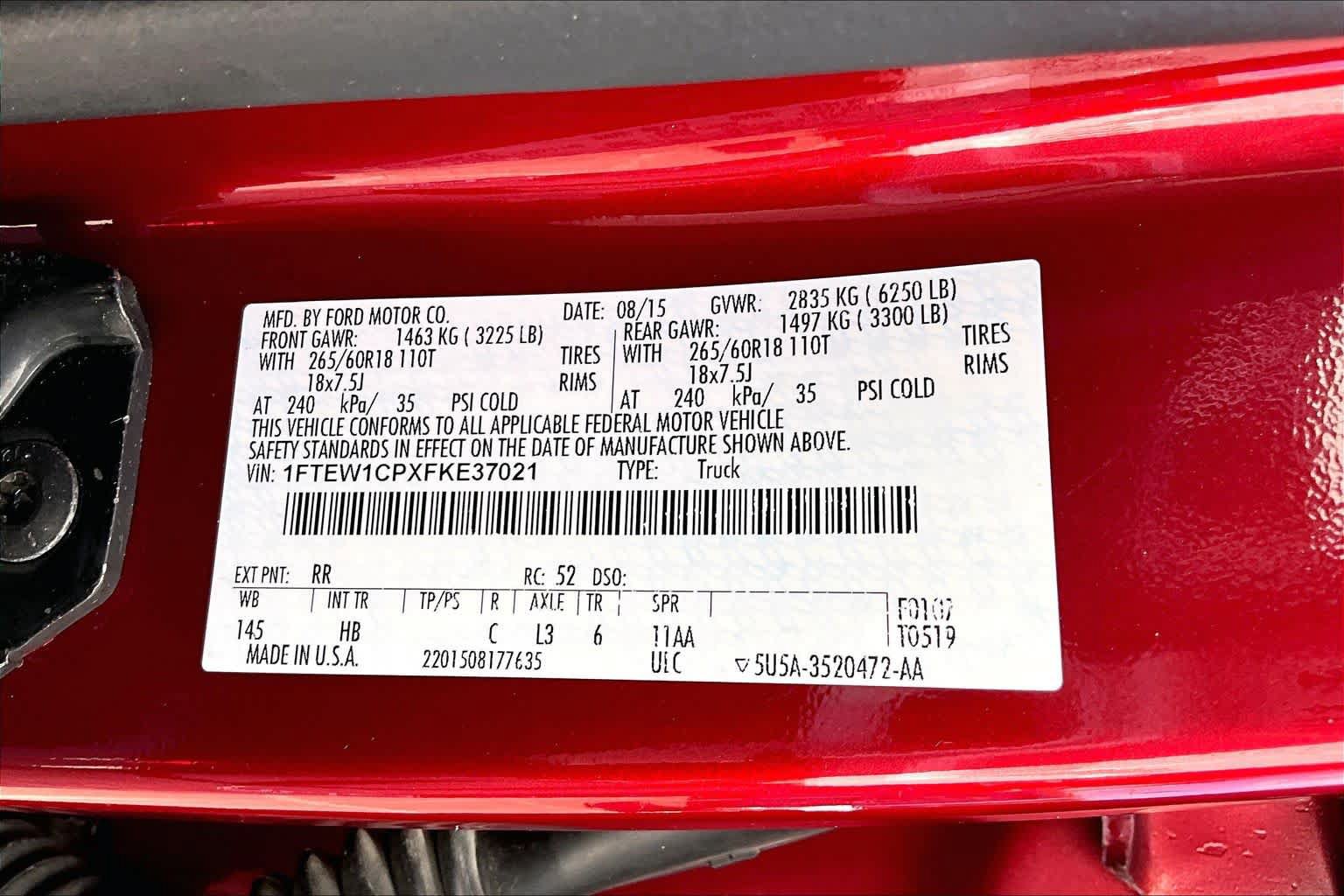 Used 2015 Ford F150 Lariat RWD image 35