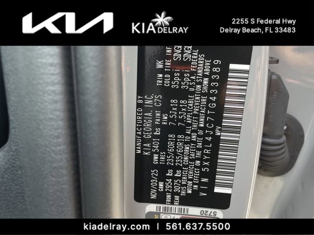 New 2026 Kia Sorento S w/ S Panoramic Sunroof Package FWD image 32