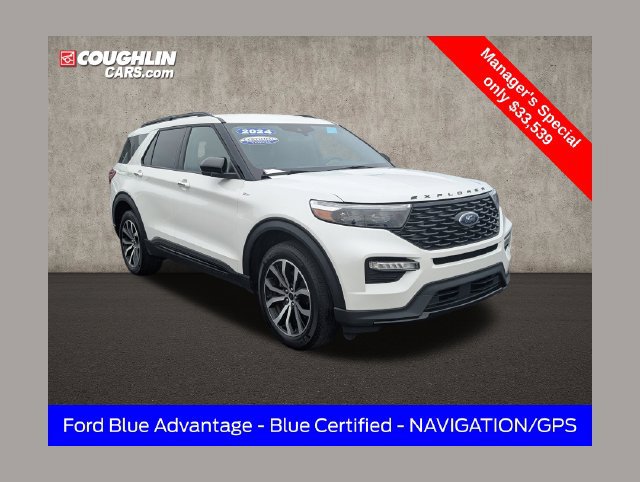 Certified 2024 Ford Explorer ST-Line w/ Class IV Trailer Tow Package AWD/4WD 360° Tour