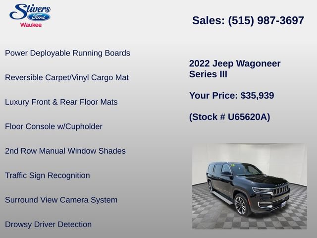 Used 2022 Jeep Wagoneer Series III w/ Premium Group I AWD/4WD image 34