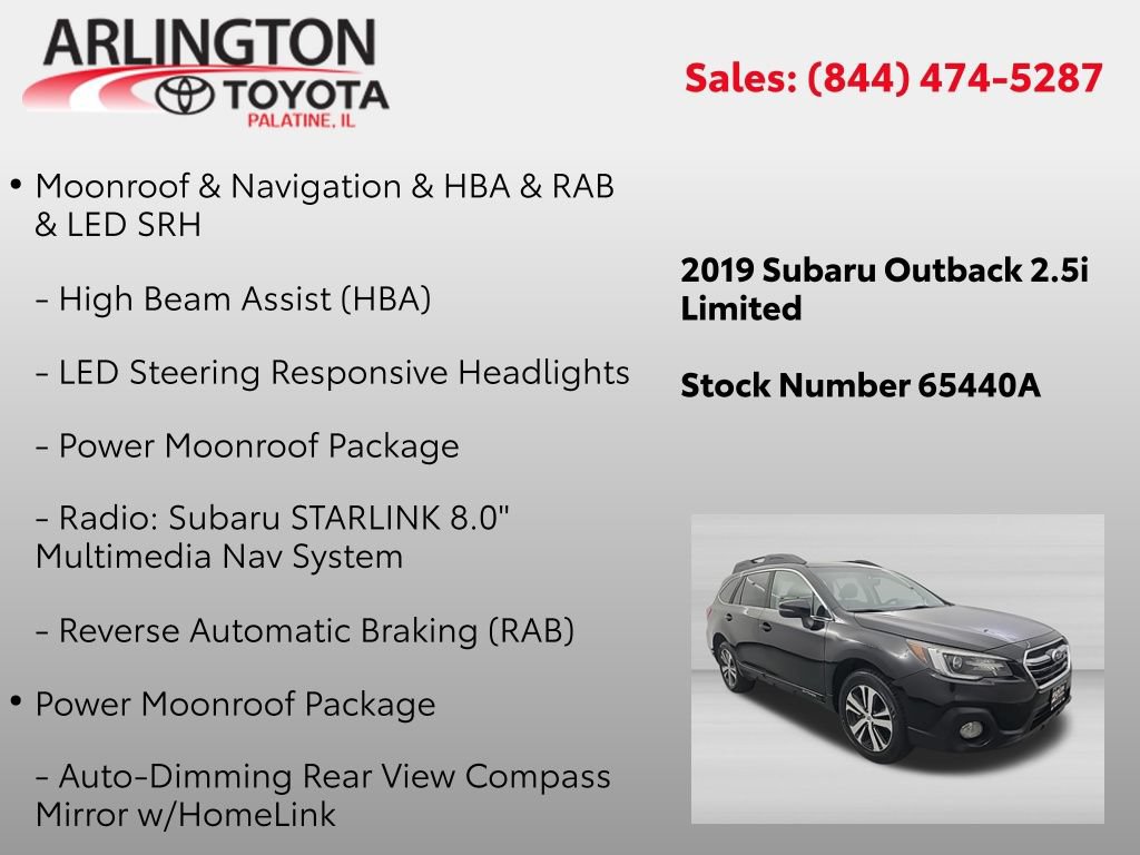 Used 2019 Subaru Outback 2.5i Limited AWD/4WD image 2