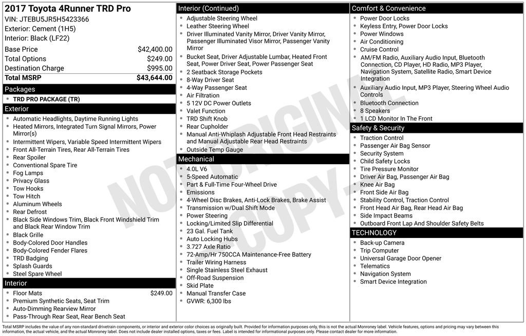 Used 2017 Toyota 4Runner TRD Pro image 6