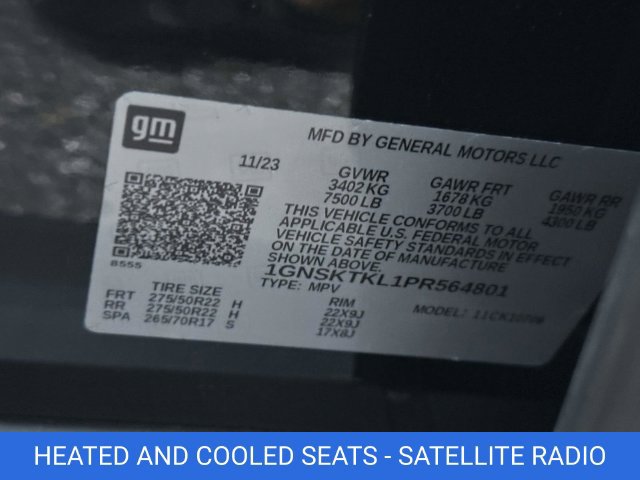 Certified 2023 Chevrolet Tahoe High Country w/ Advanced Technology Package AWD/4WD image 8