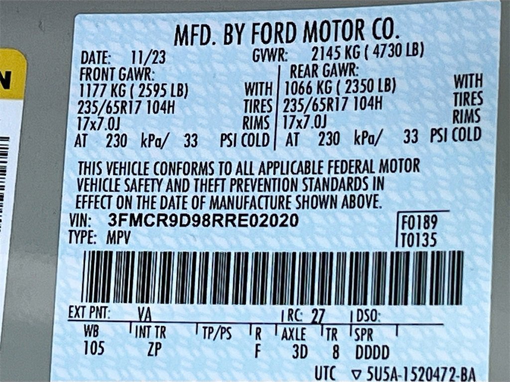 Used 2024 Ford Bronco Sport Badlands w/ Premium Package image 33