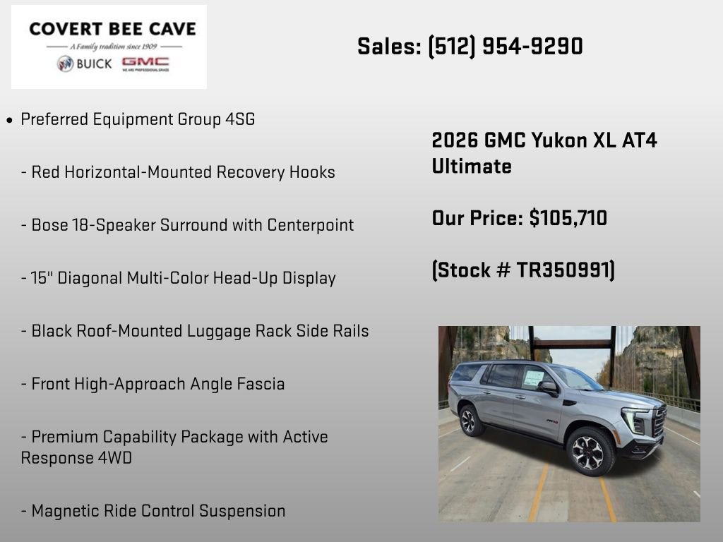 New 2026 GMC Yukon XL AT4 Ultimate AWD/4WD image 24