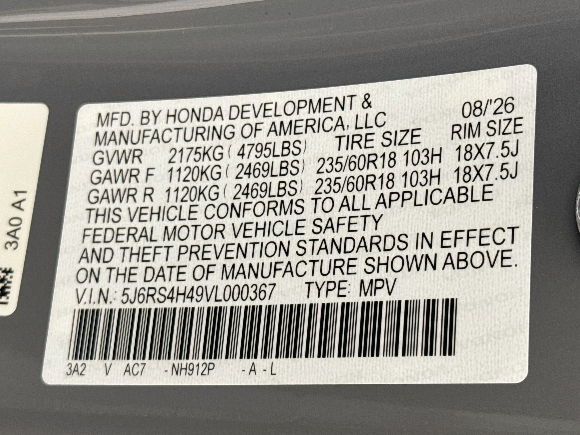 New 2027 Honda CR-V EX image 30