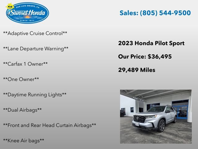 Certified 2023 Honda Pilot Sport image 7