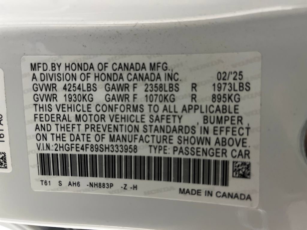 Used 2025 Honda Civic Sport image 80