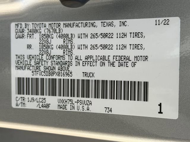 Used 2023 Toyota Tundra Capstone image 35