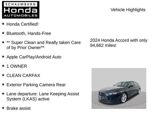 Certified 2024 Honda Accord LX image 14