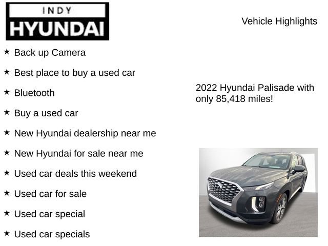 Used 2022 Hyundai Palisade SEL w/ 8P Bench Seat Package AWD/4WD image 8