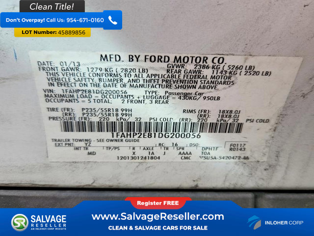 Used 2013 Ford Taurus SEL image 16