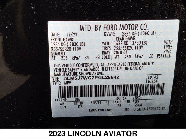 New 2023 Lincoln Aviator Reserve w/ Equipment Group 201A RWD image 28