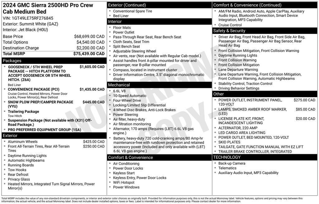 Used 2024 GMC Sierra 2500 Pro AWD/4WD image 5