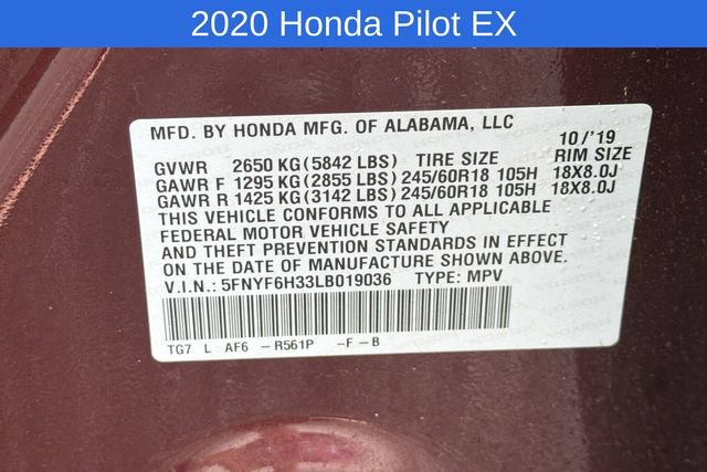 Used 2020 Honda Pilot EX image 22