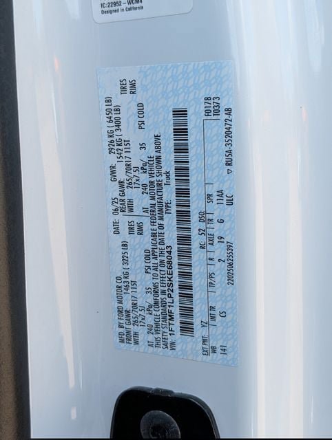 Used 2025 Ford F150 XL w/ Equipment Group 103A High AWD/4WD image 27
