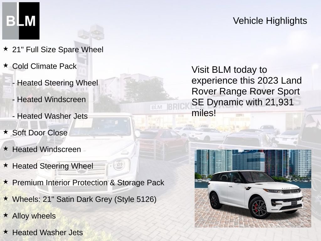 Used 2023 Land Rover Range Rover Sport SE Dynamic AWD/4WD image 5