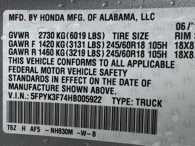 Used 2017 Honda Ridgeline RTL-E image 37
