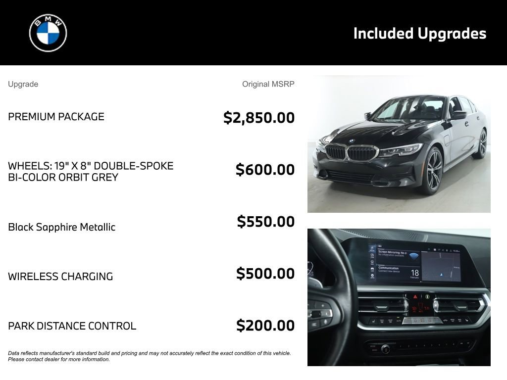 Used 2021 BMW 330e xDrive w/ Premium Package image 4