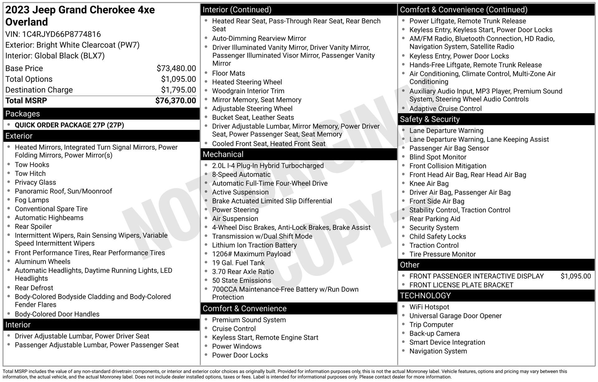 Used 2023 Jeep Grand Cherokee Overland image 47