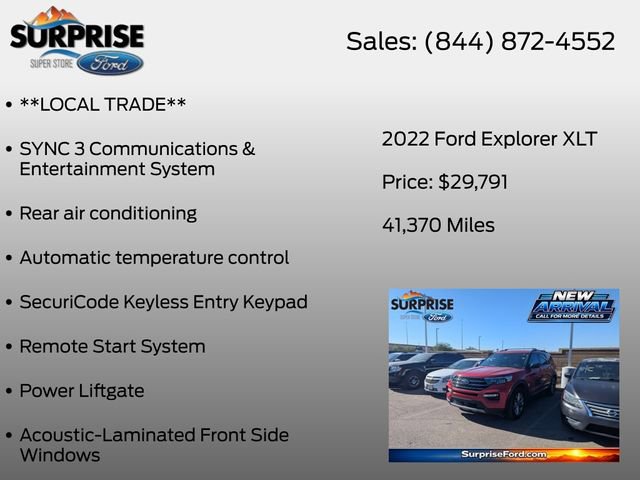 Used 2022 Ford Explorer XLT w/ Equipment Group 202A AWD/4WD image 20