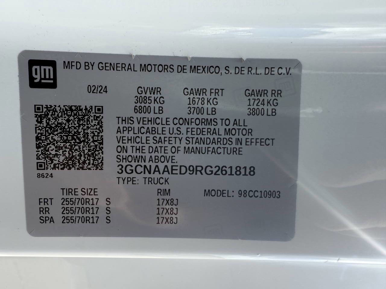 Used 2024 Chevrolet Silverado 1500 W/T w/ WT Convenience Package image 36