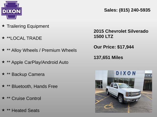 Used 2015 Chevrolet Silverado 1500 LTZ AWD/4WD image 4