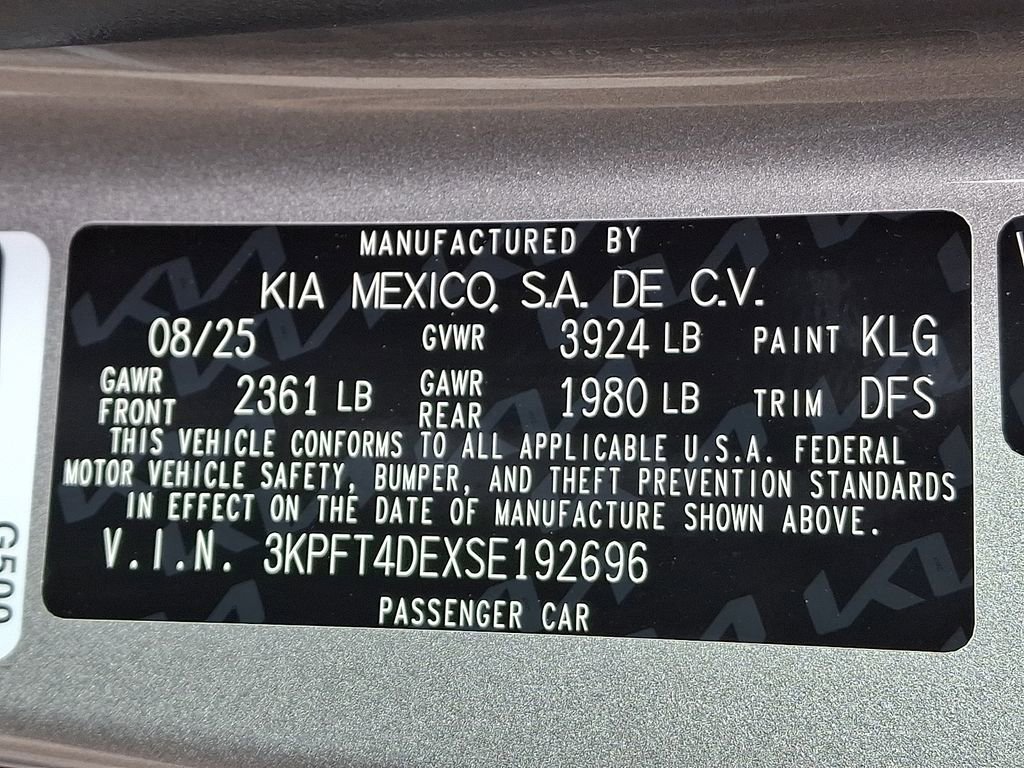 Certified 2025 Kia K4 LXS image 28