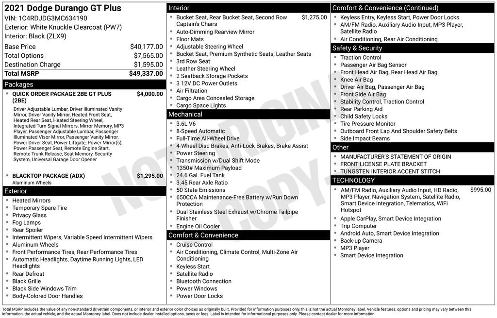 Used 2021 Dodge Durango GT image 3