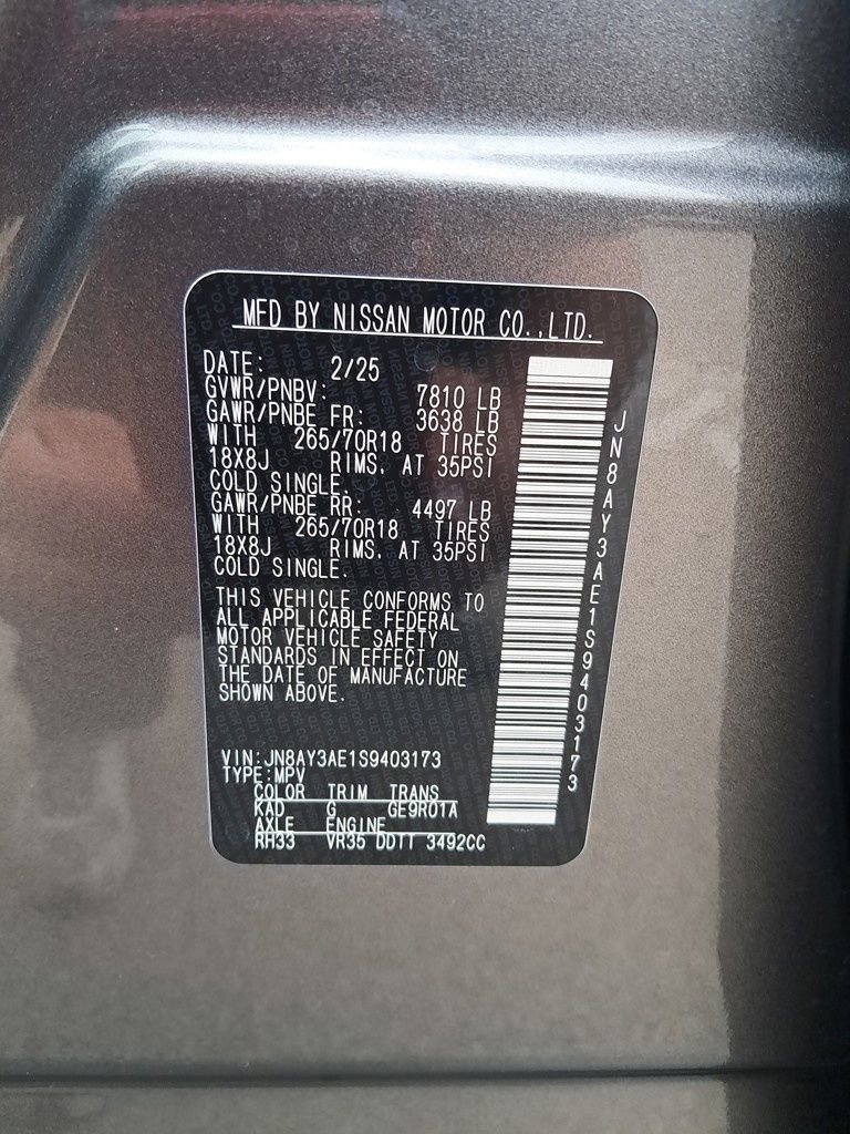 New 2025 Nissan Armada SV image 31