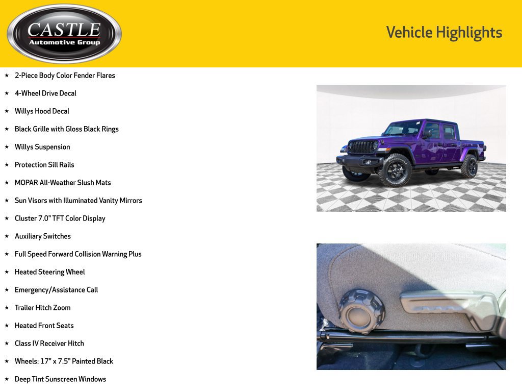 New 2026 Jeep Gladiator Sport AWD/4WD image 14