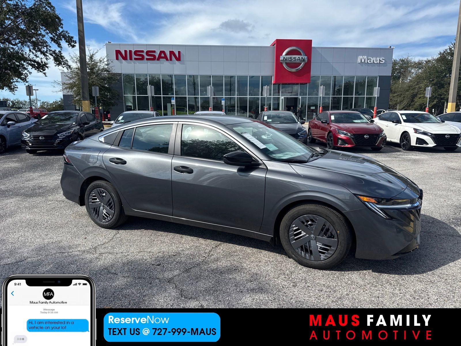 New 2026 Nissan Sentra S w/ Floor Mat Package 360° Tour