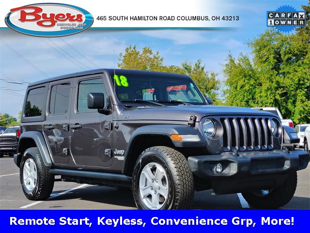 Used 2018 Jeep Wrangler Unlimited Sport S