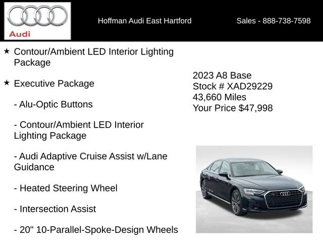 Used 2023 Audi A8 L 3.0T w/ Comfort Plus Package AWD/4WD image 12