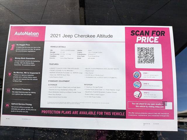 Used 2021 Jeep Cherokee Latitude Plus image 22