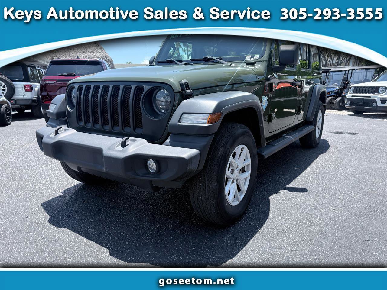 Used 2023 Jeep Wrangler Unlimited Sport w/ Sun And Sound Package AWD/4WD image 1