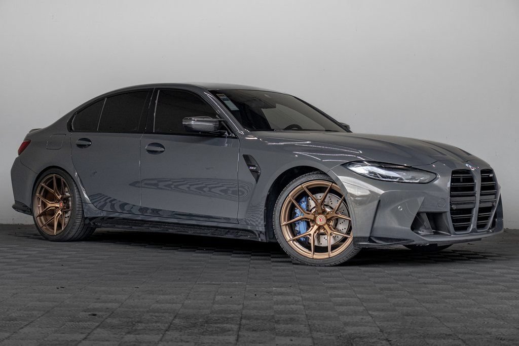 Used 2023 BMW M3 w/ M Carbon Exterior Package RWD image 2